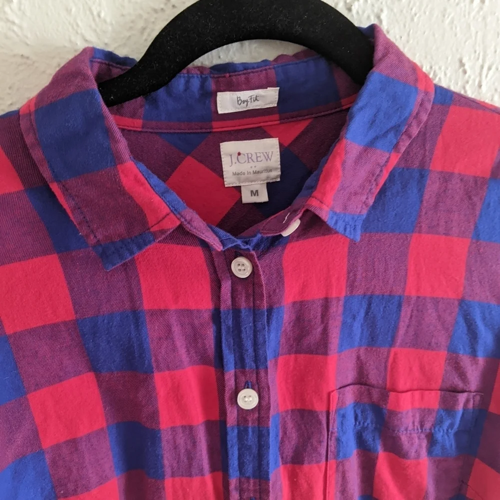 J. Crew Boy Fit Buffalo Plaid Shirt